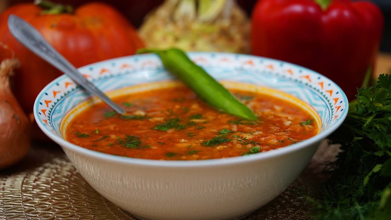 Идеальный рецепт томатного супа с рисом - Летний вкус в одной тарелке! 🍅