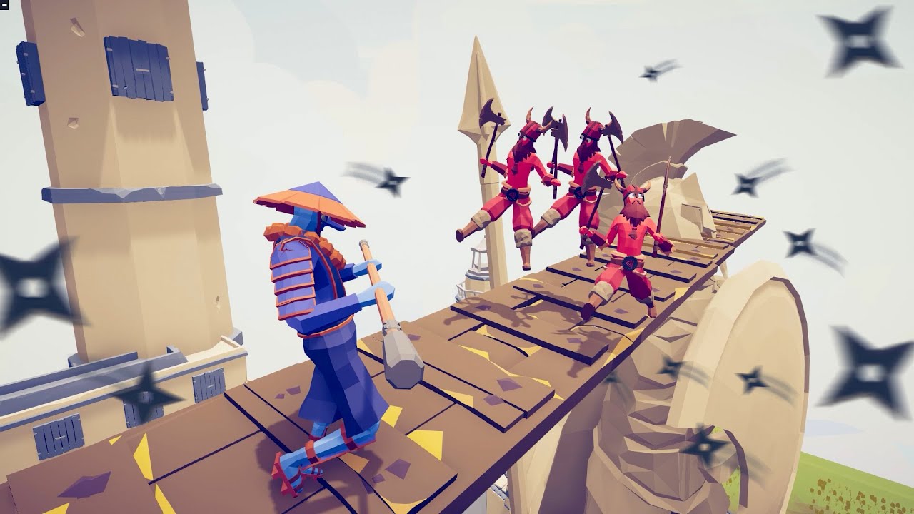 MONK & 10 NINJA vs 3X UNITS at Minas Tirith pt1 | TABS - Totally Accurate Battle Simulator Gameplay