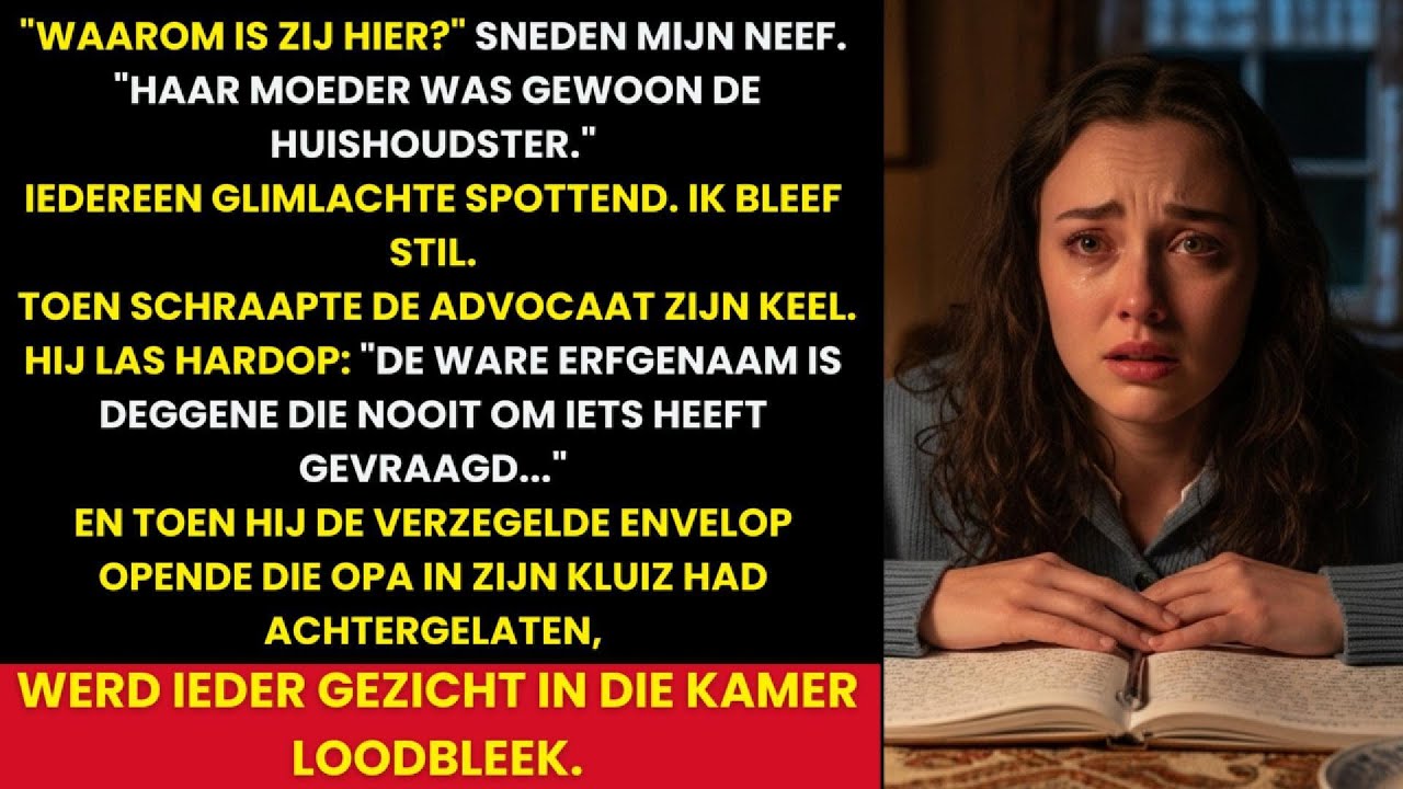 Ze Noemden Mij ‘Het Kind Van De Dienstmeid’ Bij De Testamentlezing—Tot De Notaris Opa’s Clausule Las