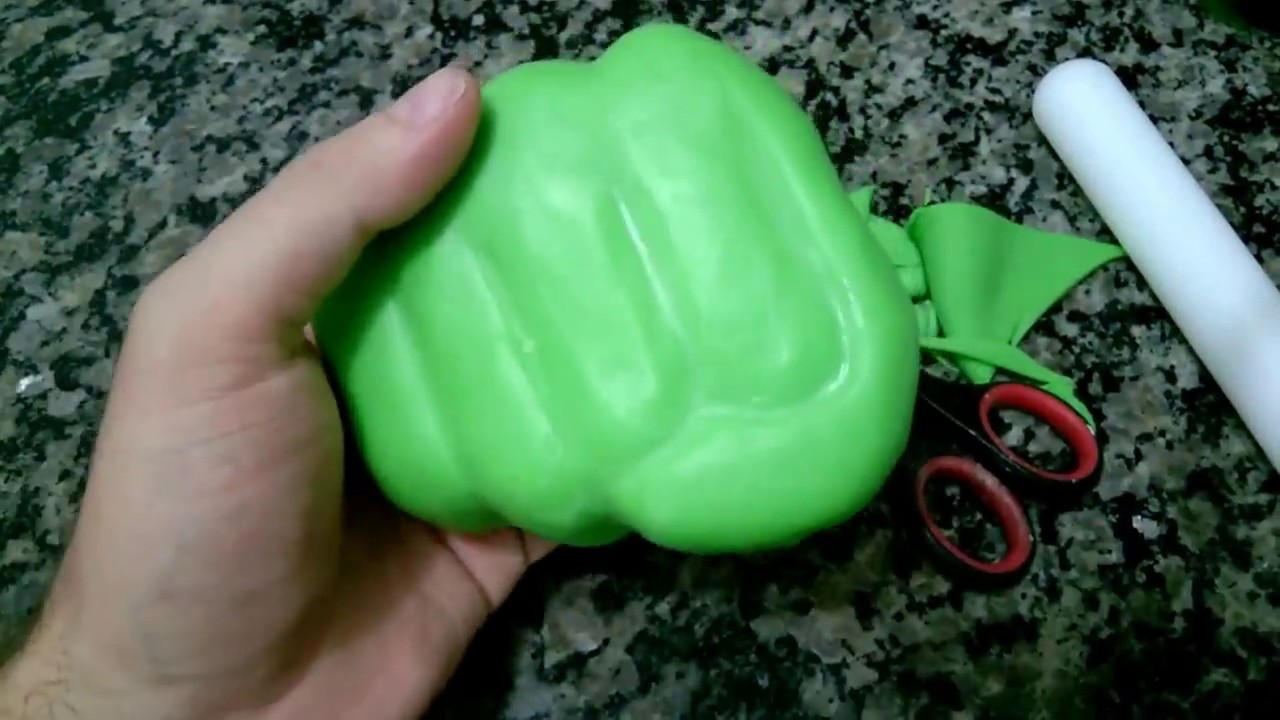 DIY Mão Hulk