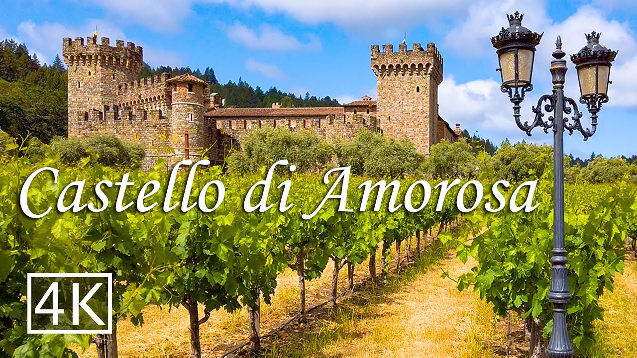 [4K] Italian style castle in California - Castello di Amorosa Walking Tour