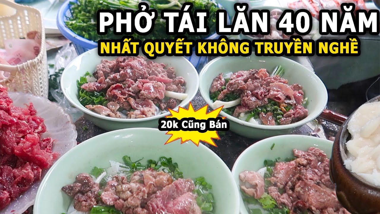 Bất Ngờ Với Lý Do Quán Phở Bò Tái Lăn 40 Năm Nhất Quyết Không Truyền Nghề #phohanoi