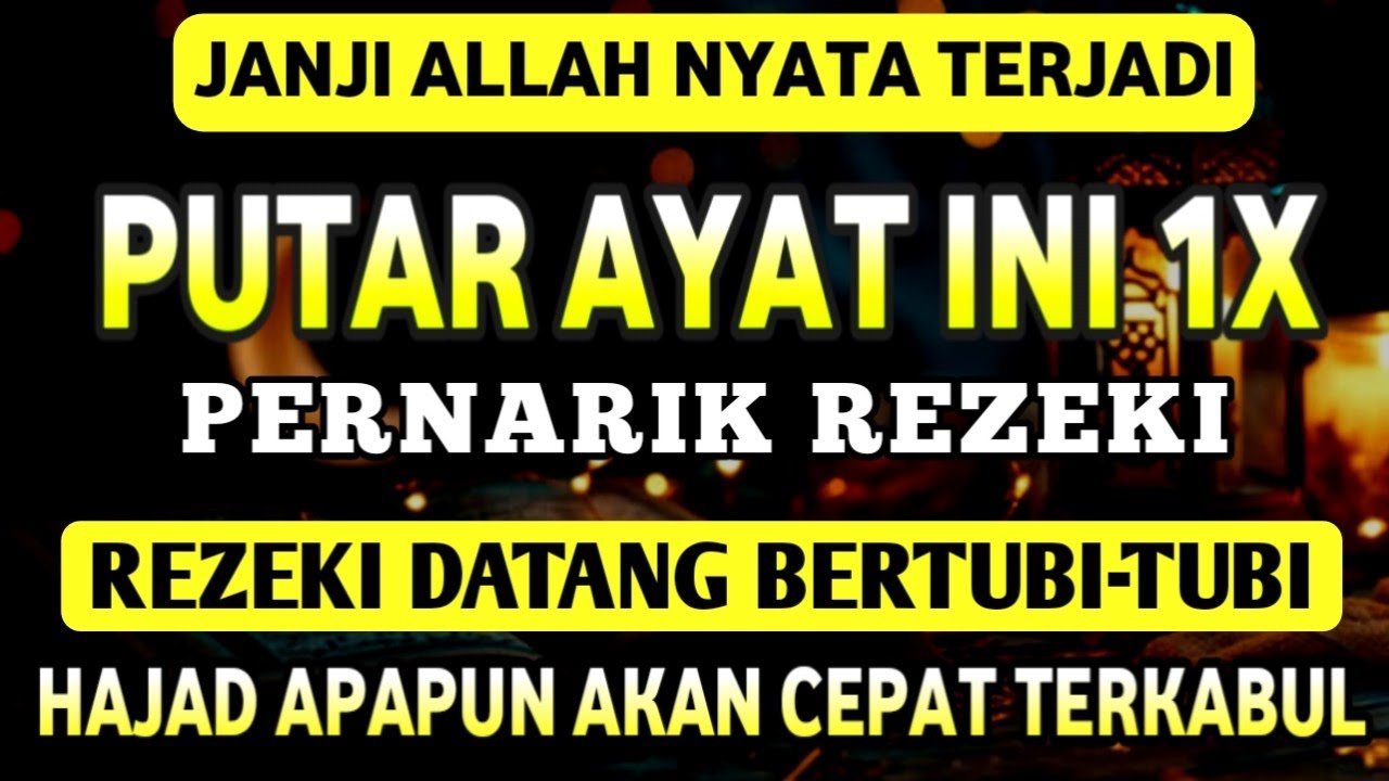 PUTAR DOA NABI SULAIMAN KEBERKAHAN HIDUP DI LIMPAHKAN REZEKI MELIMPAH, zikir mustajab