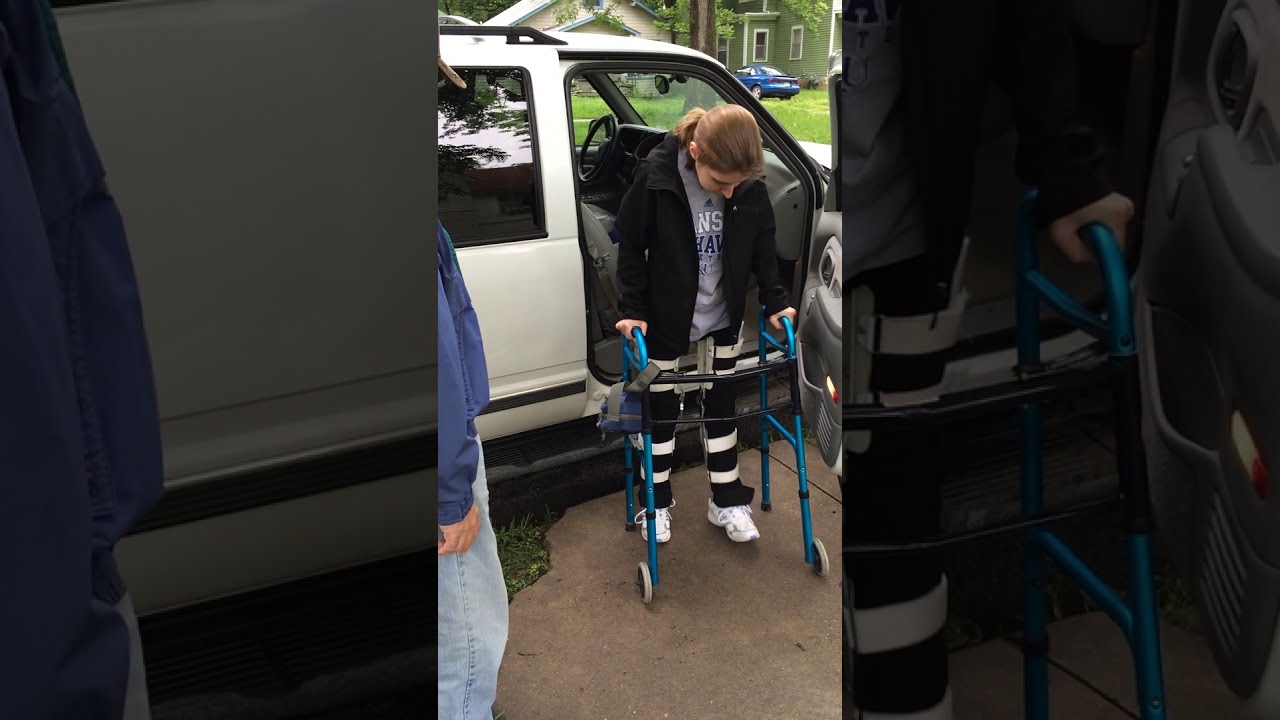 Walking Paraplegic: May 2015, unlocked KAFO truck transfer