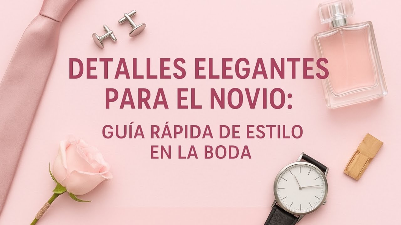 🤵 Detalles Elegantes Para El Novio: Guía Rápida De Estilo En La Boda