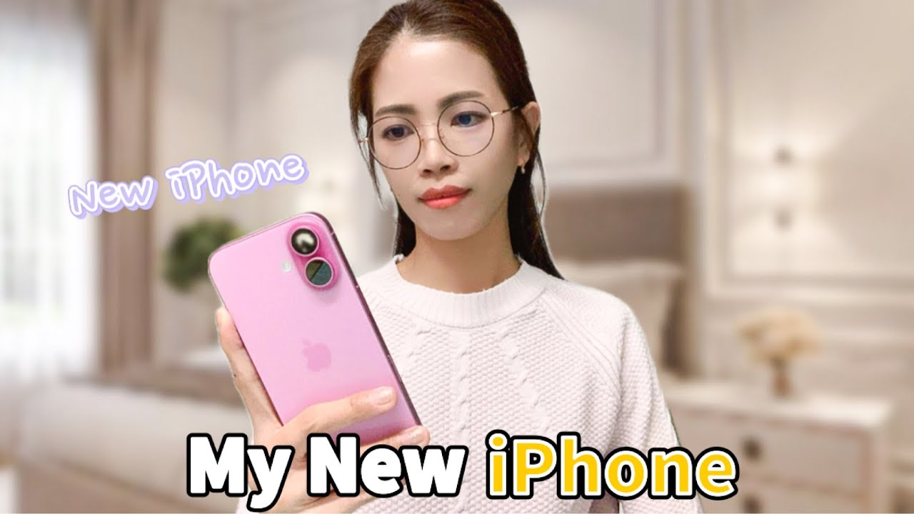 [VLOG] Unboxing Apple iPhone 16ㅣIntroducing Apple iPhone 16 (Pink)ㅣAesthetic Unboxing & Accessories