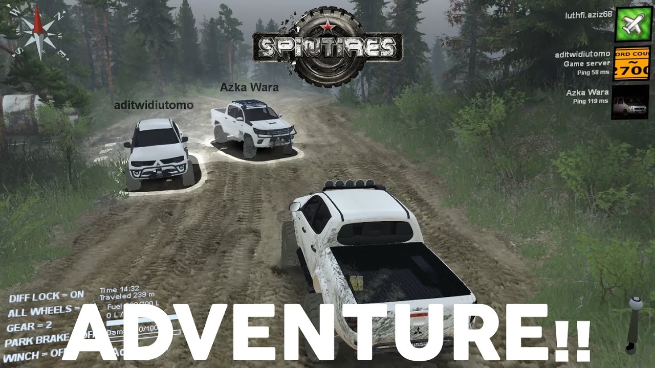 SPINTIRES INDONESIA - Adventure Offroad : PlanzXtreme 4x4 Map Part I