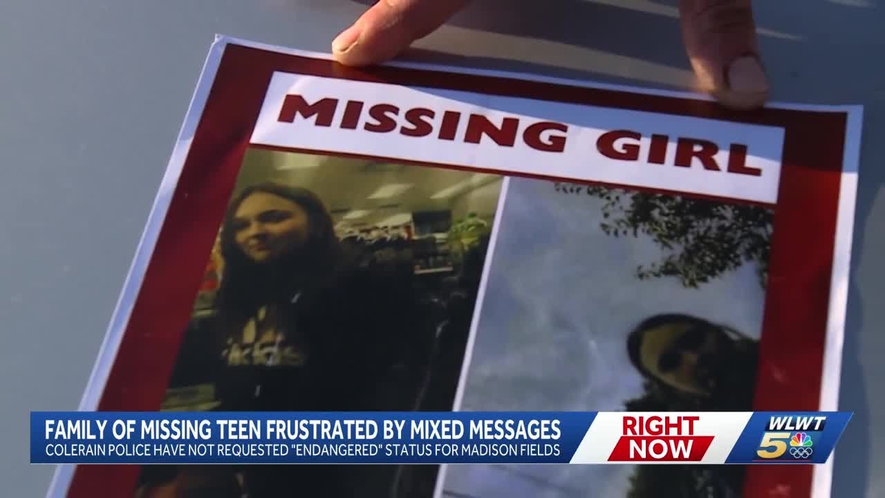 Family of missing teen frustrated by mixed messages from Colerain Police