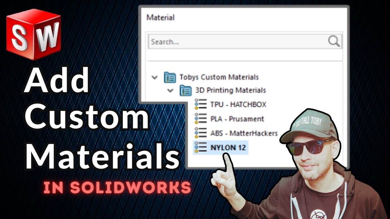 Создайте СПЕЦИАЛЬНЫЙ МАТЕРИАЛ в SolidWorks
