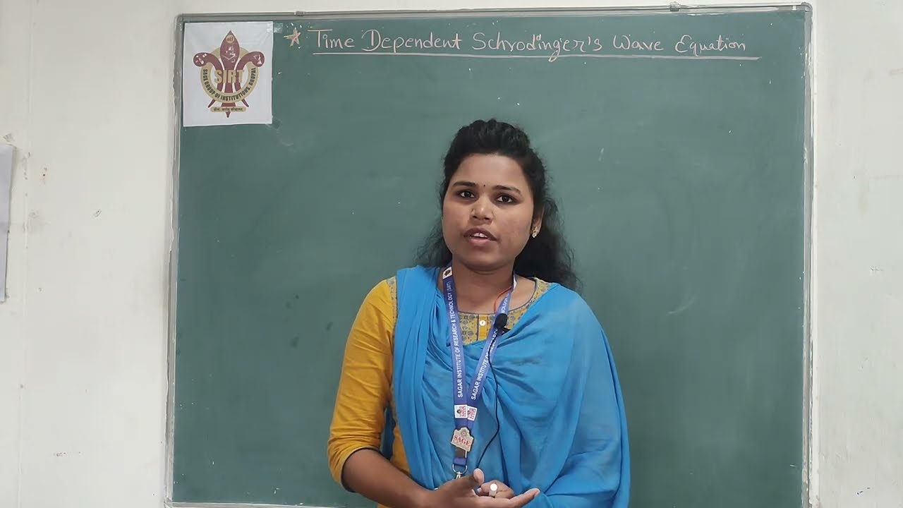 Schrodinger's Time dependent and independent  Wave Equation Engg. Physics by Prof Deepshikha Kedare