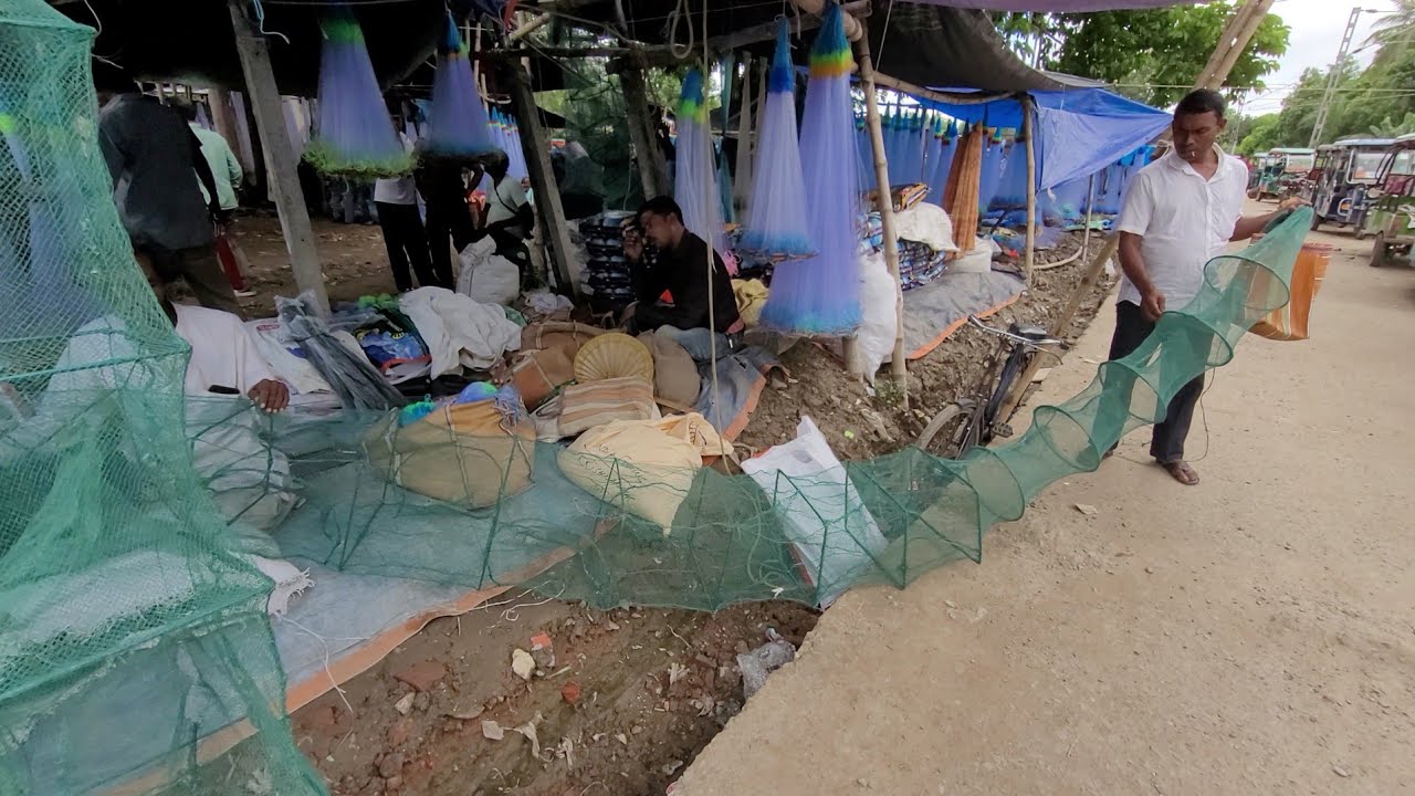 সস্তায় পাইকারি জালের হাট।। Fishing net market।।@Mrexplorer000
