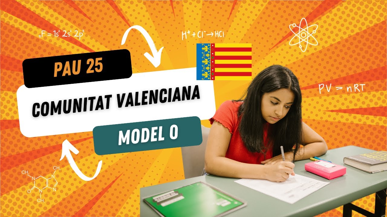 PAU Qu&iacute;mica 2025 - Model 0 Comunitat Valenciana Solucionat (PBAU | evau | ebau | selectivitat)