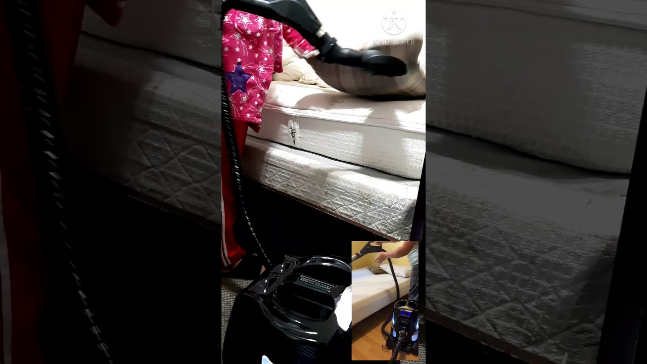 #Ritello Vaccuum actual cleaning the bed and pillows!!