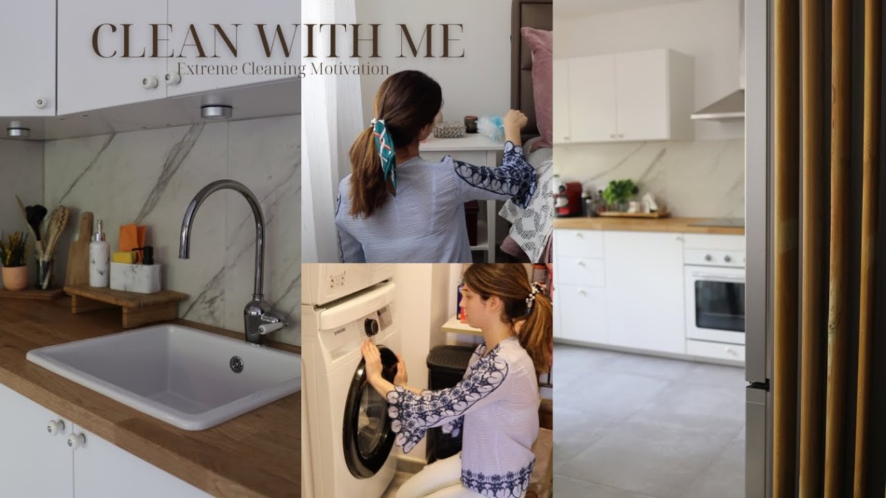 SPRING CLEAN WITH ME - Cleaning Motivation / Δουλειές στο Σπίτι !