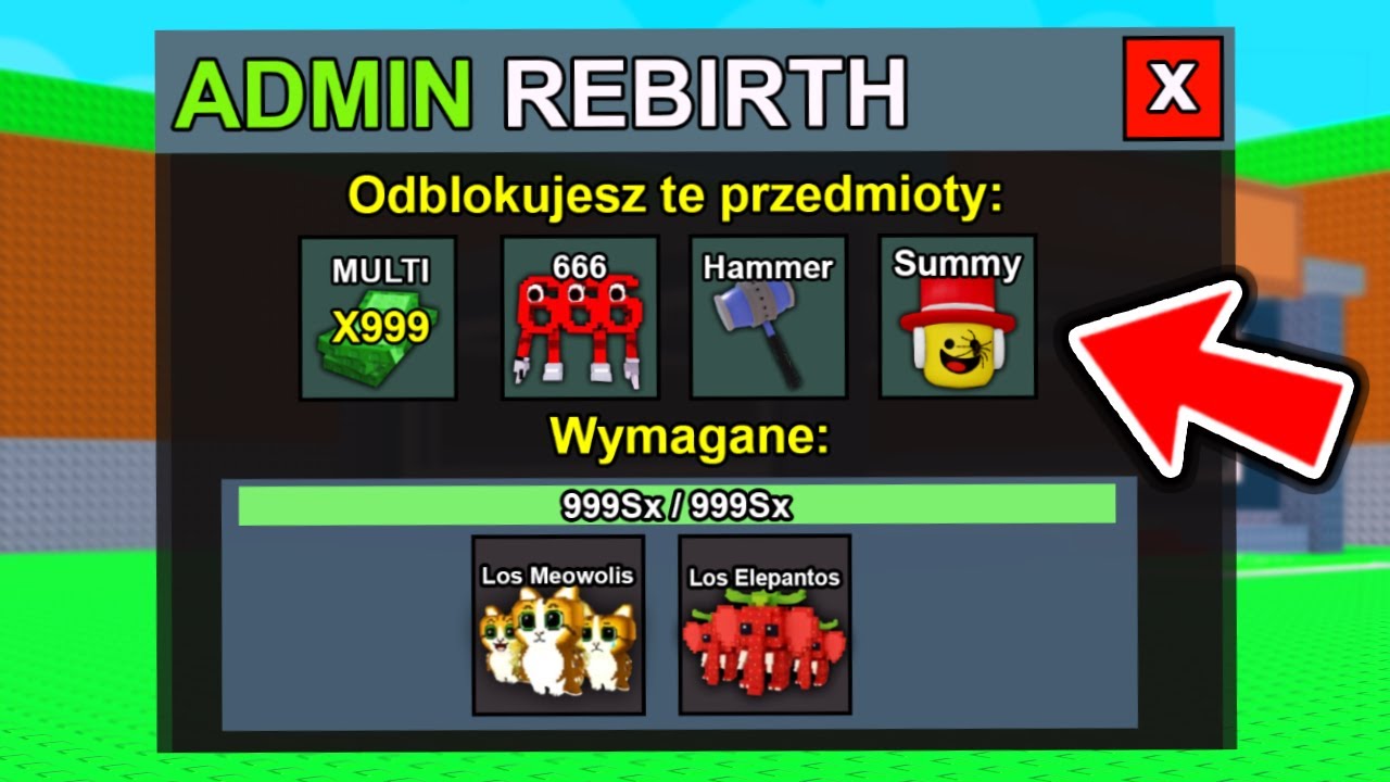 ODBLOKOWAŁEM ADMIN REBIRTH w STEAL A BRAINROT😲!