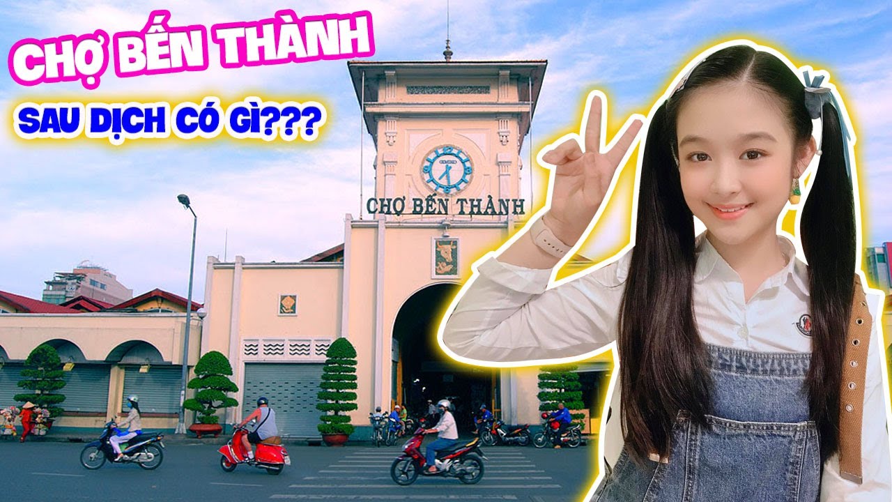 Bảo Ngọc  lội mưa khám phá chợ Bến Thành sau dịch có gì???