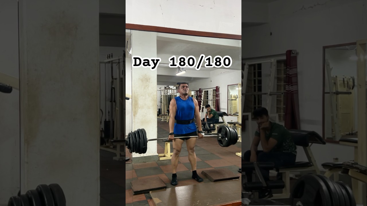🎯Day 180/180 Days &ldquo;Challenge Concludes, 180 Days of Continuous grind&rdquo; #motivation #gymlife #viral