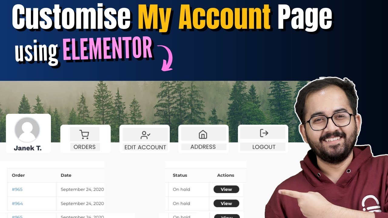 Используйте Elementor для настройки страницы «Моя учетная запись» WooCommerce