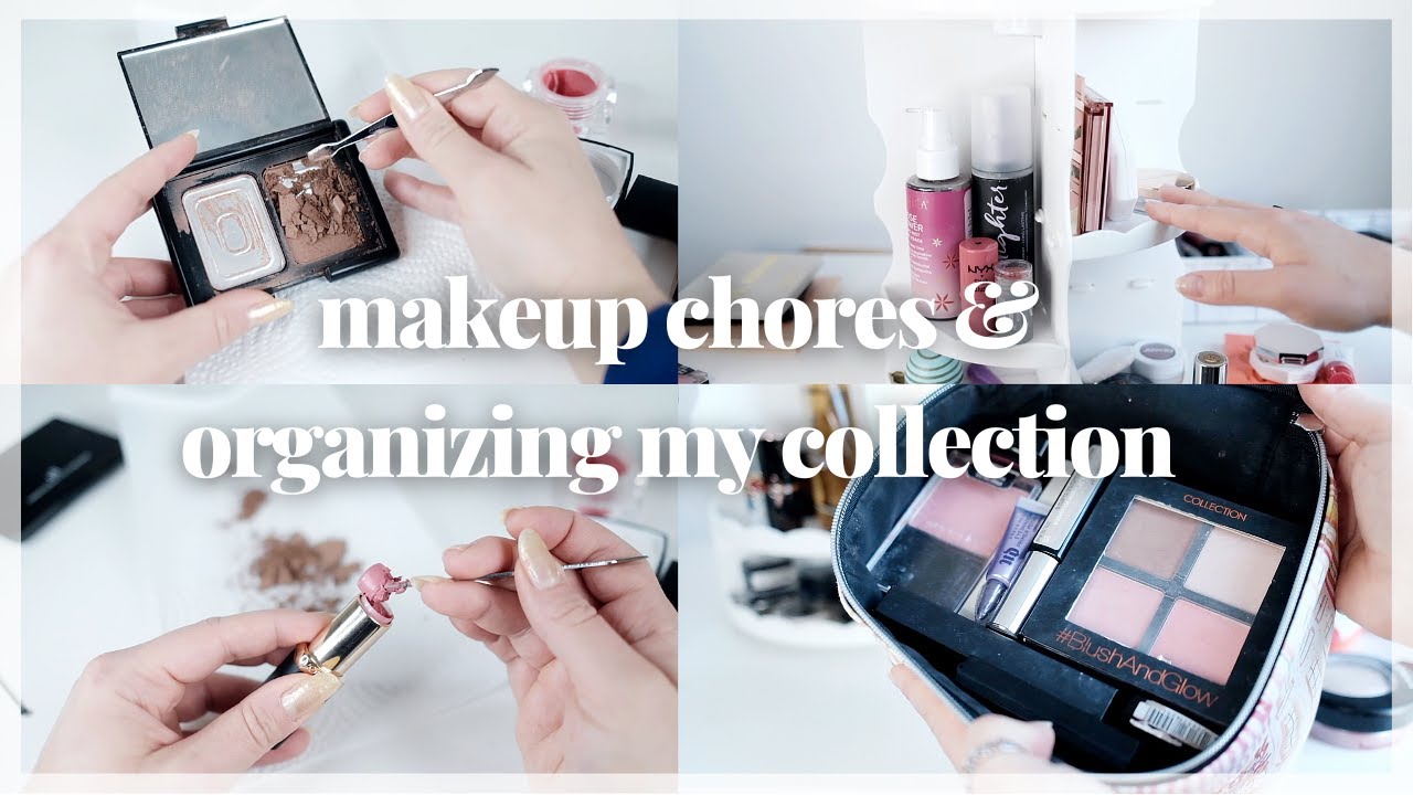 Makeup Chores Day: Re-organizing My Makeup Collection, Decluttering Old Products & Shopping My Stash