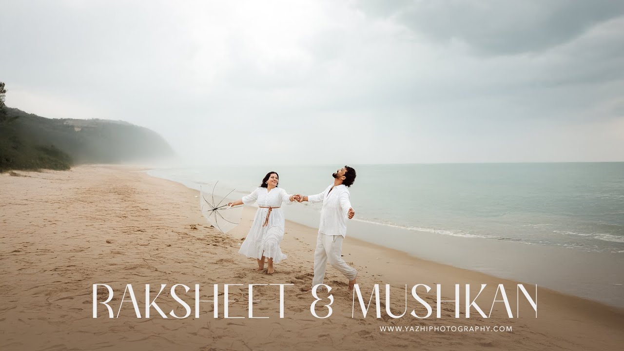 Pre wedding shoot in pondicherry | Raksheet & Mushkan | Yazhi Photography | 4k