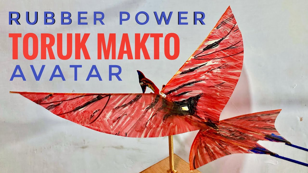 FLYING BIRD ORNITHOPTER MECHANISM RUBBER POWER AVATAR TORUK MAKTO