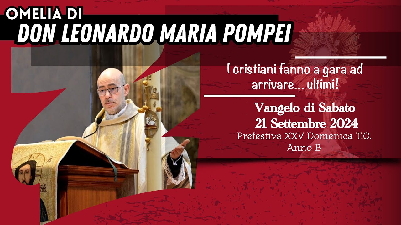 I cristiani fanno a gara ad arrivare… ultimi!