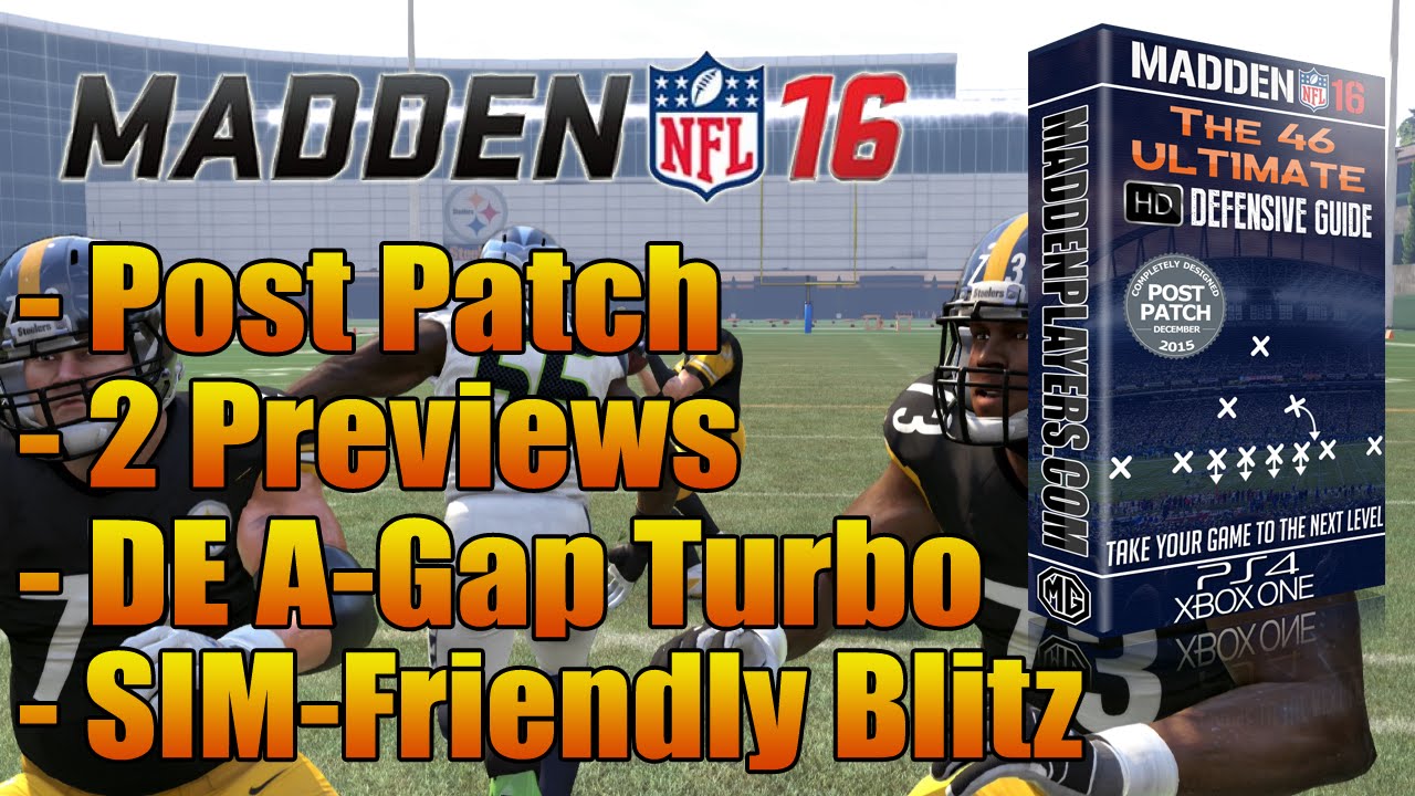 Madden 16 Tips | DE A Gap Nano Turbo Blitz | Post Patch Cheats Glitches
