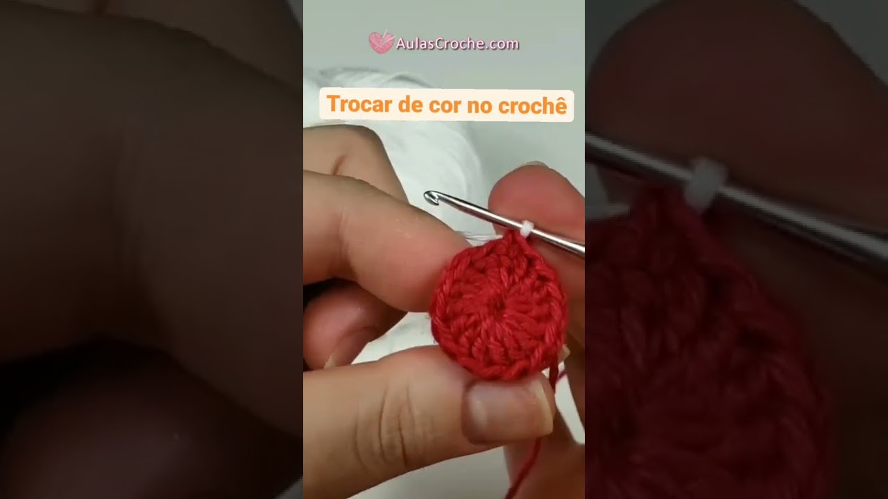 &Eacute; assim que troca a cor da linha no croch&ecirc;