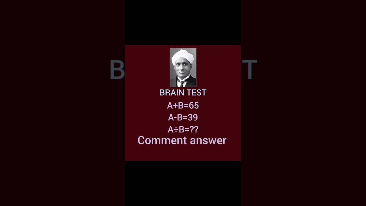 How to Slove this maths quiz?| maths puzzle #CV Raman #aryabhata