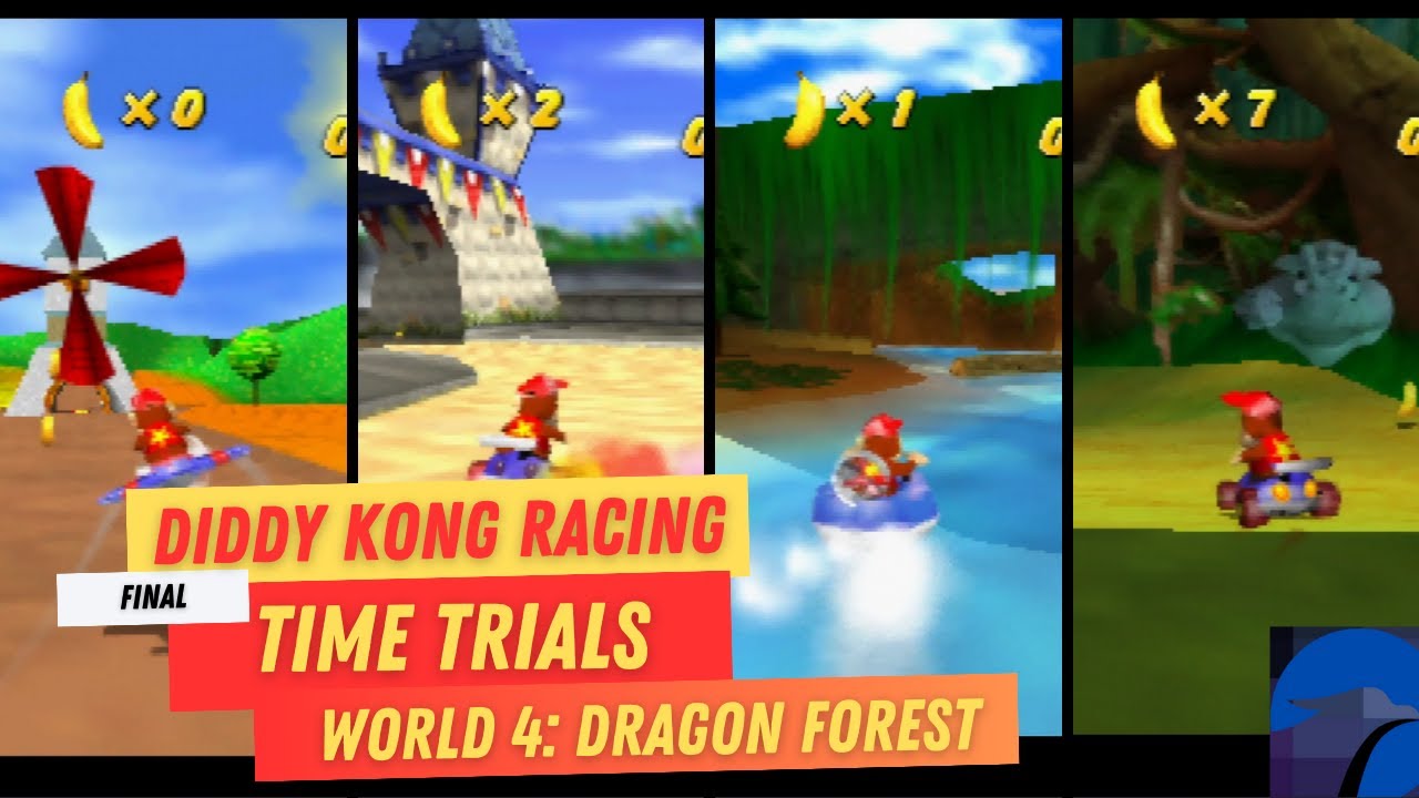 Diddy Kong Racing Time Trials #4 (Dragon Forest)