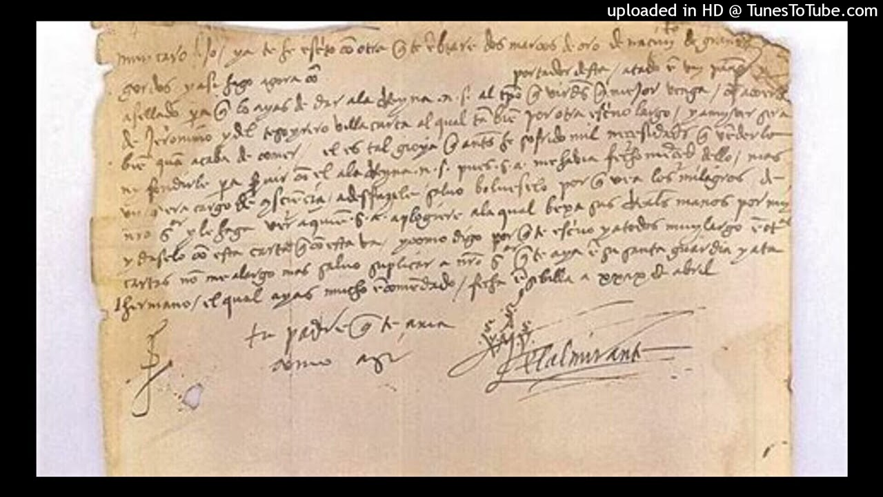 EL SOUVENIR. Carta de Colón a su hijo Diego