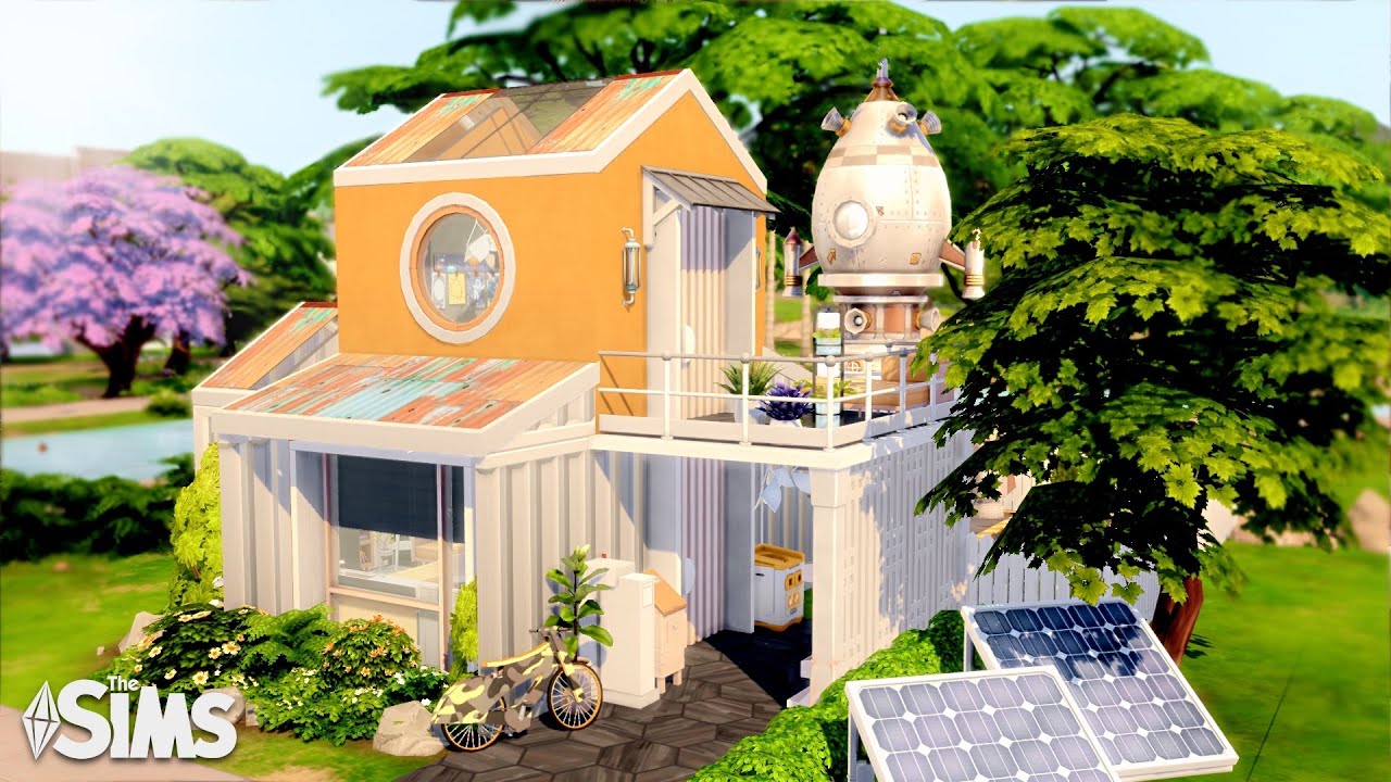 I built an Astronaut’s Tiny House for the Not So Berry Gen 3 Yellow 🚀 || The Sims 4: Speed Build