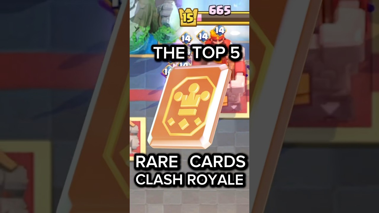 Top 5 RARE Cards in CLASH ROYALE‼️‼️ #clashroyale #gaming #clashofclans #clash #top5 #hogrider #crl