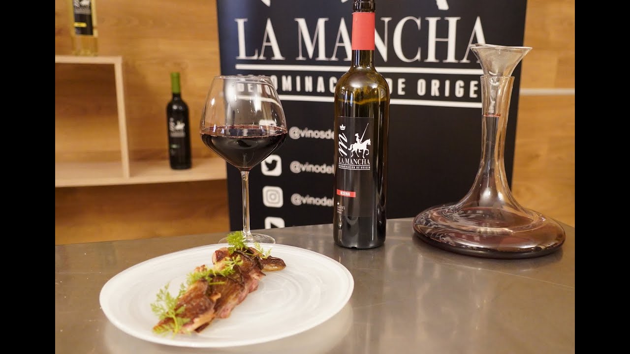 Pluma ibérica con setas confitadas y vino Reserva DO La Mancha