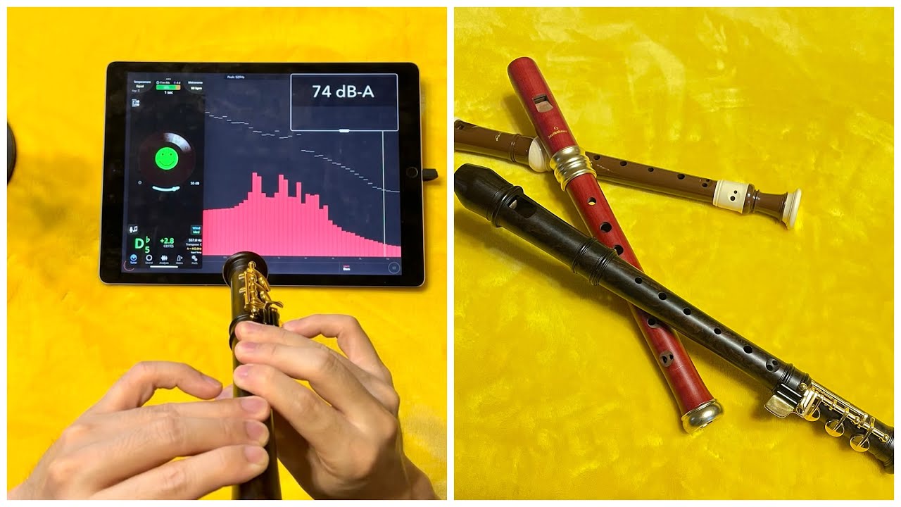 Note by Note Comparison of Soprano Recorders: Mollenhauer Modern, Adri's Dream, Aulos Haka