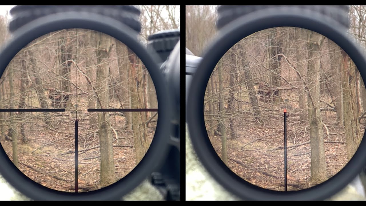 Trijicon TR25 Accupoint, Green German #4 and Red Triangle Post models, 6x view @ 100 yards.