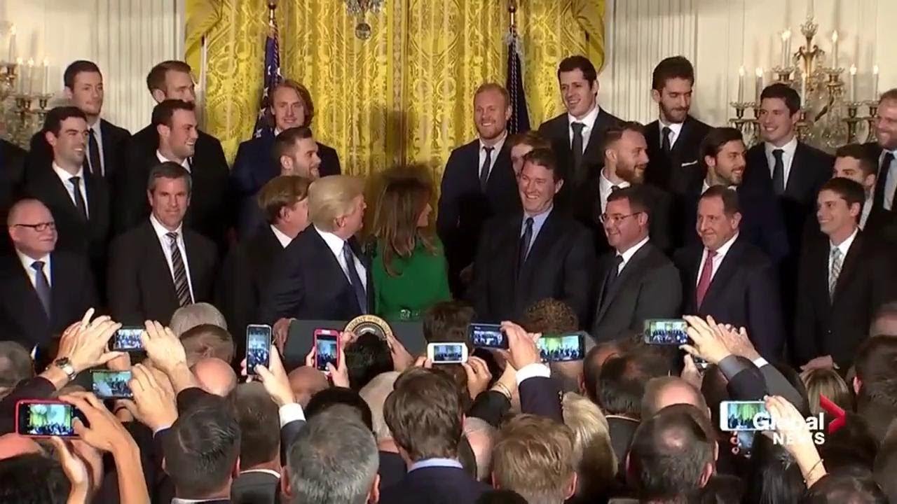 Pittsburgh Penguins visit Donald Trump at The White House