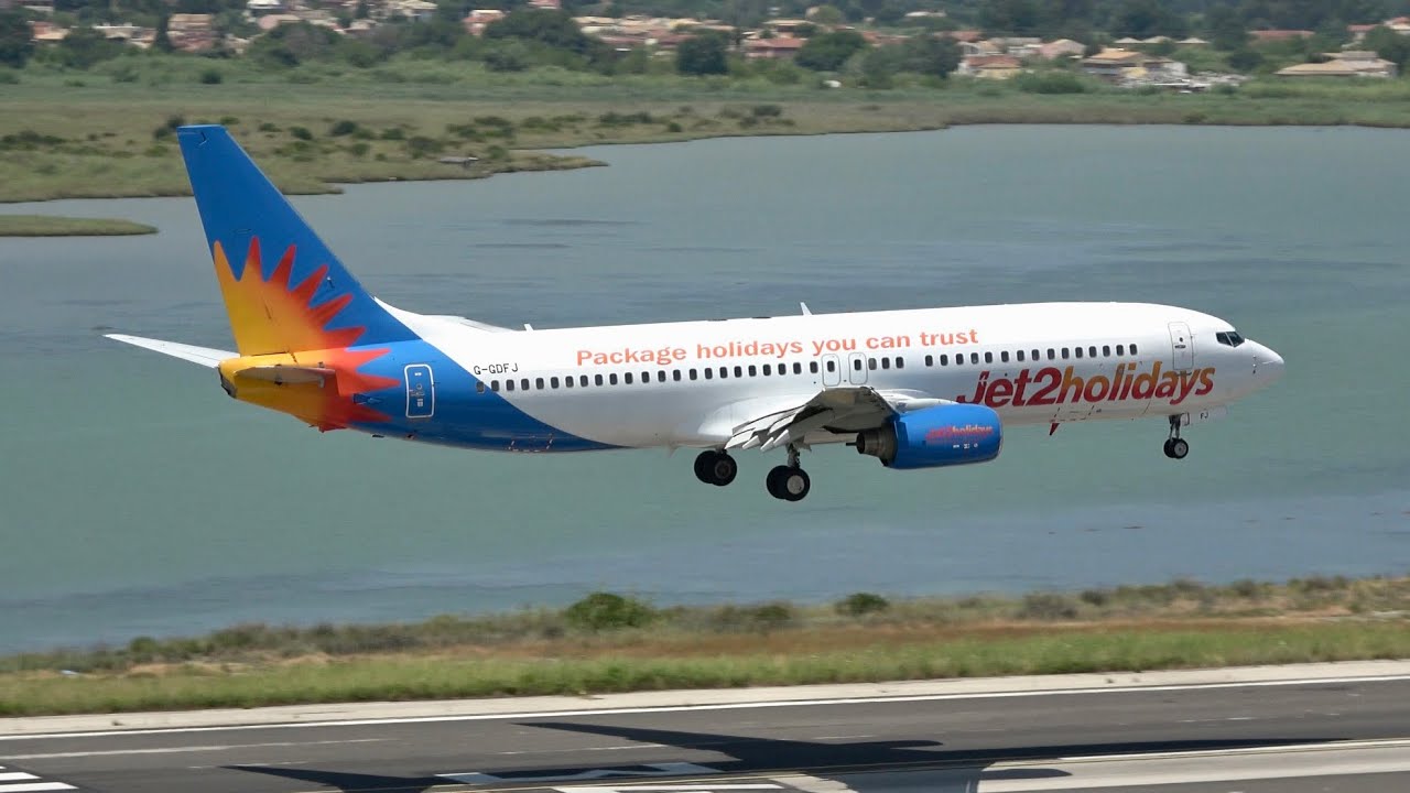 Corfu Airport Planespotting in 4K. Low arrivals and close up departures Summer 2023 Part 2