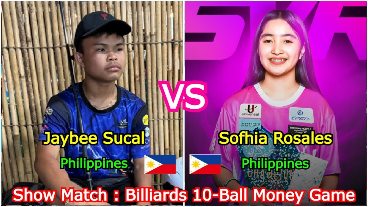 Jaybee Sucal VS Sofhia Vyanca Rosales | Show Match : Billiards 10-Ball Money Game