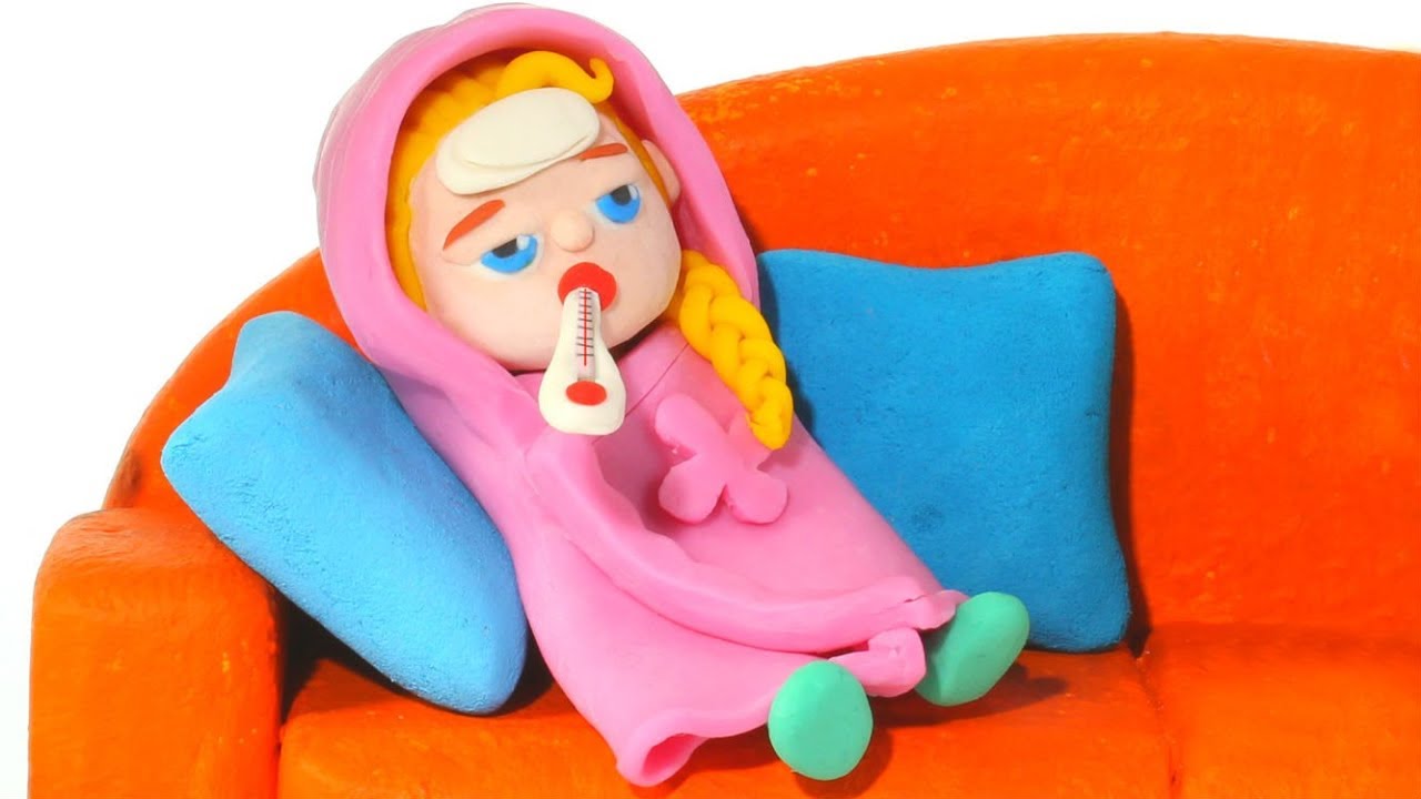 BABY ELSA HAS A COLD ❤ Spiderman, Hulk & Frozen Elsa Play Doh Cartoons For Kids