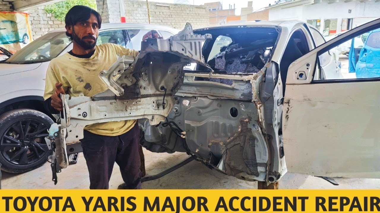 Toyota Yaris Japan Accident Repair in Auto Master