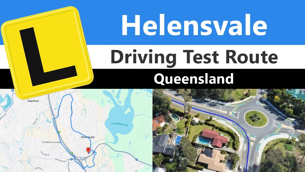 Helensvale Driving Test Route, QLD - Learner Sample Route & App