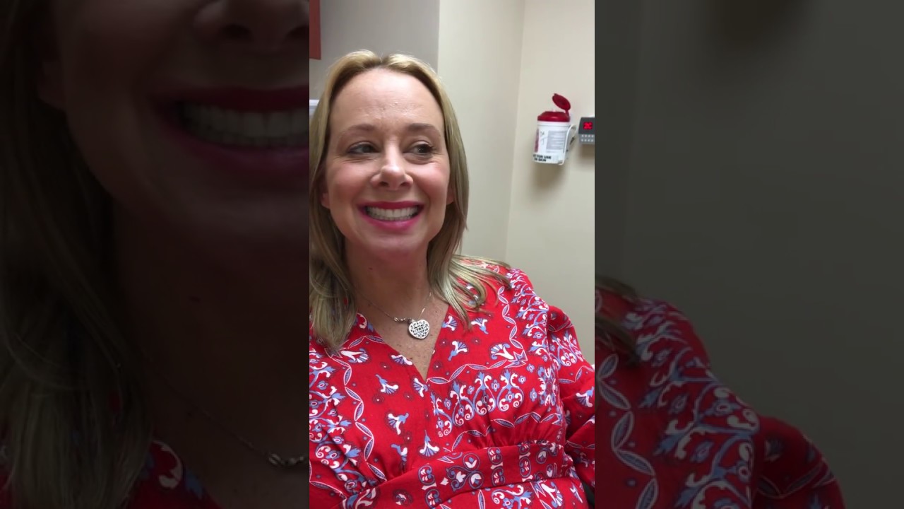 Patient's reaction to tooth reshaping and dental contouring treatment
