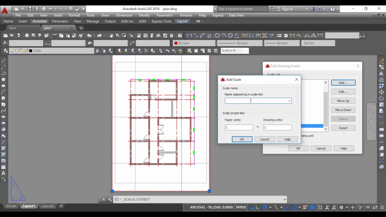 Scale on Autocad