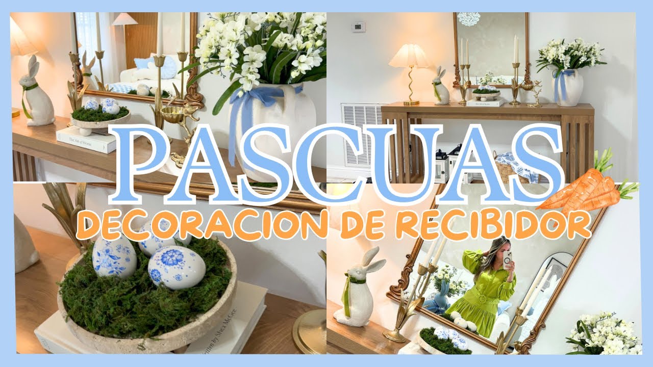 Primavera-Pascuas🪺🥕.Decoración de Recibidor.Idea facil y bonita