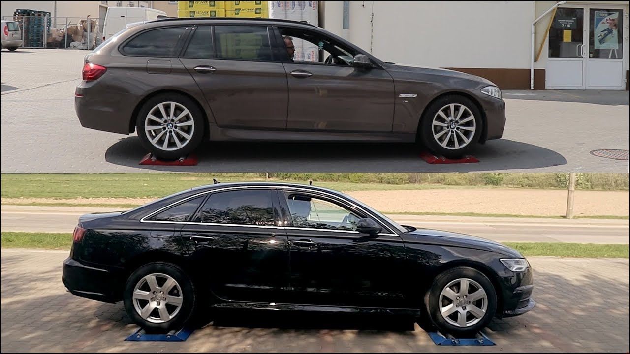 SLIP TEST - Bmw 530d xDrive vs Audi A6 TDI Quattro - @4x4.tests.on.rollers