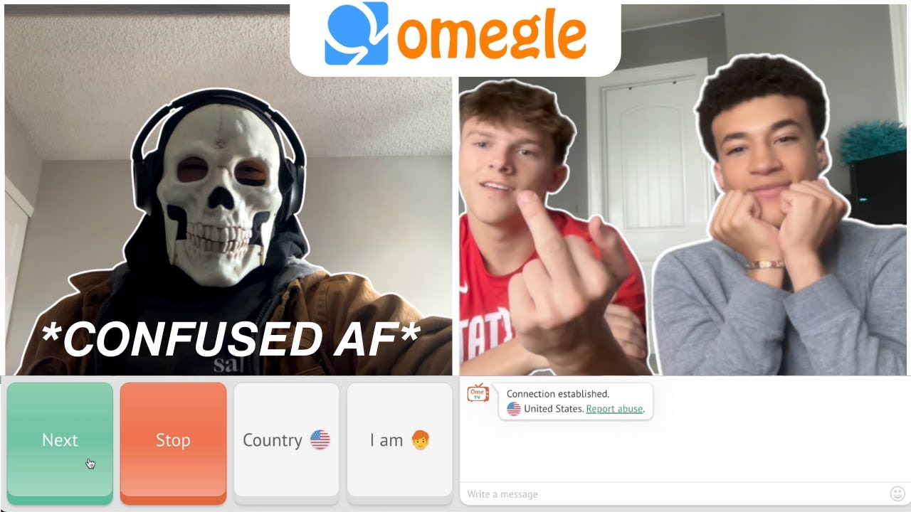 Опять терроризирует людей на Omegle.
