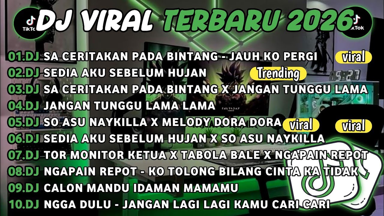 DJ TIKTOK TERBARU 2026🎵DJ SA CERITAKAN PADA BINTANG - JAUH KO PERGI🎵DJ SEDIA AKU SEBELUM HUJAN