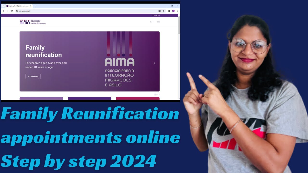 Family Reunification Appointment Book Online from AIMA Porta step by step 2024