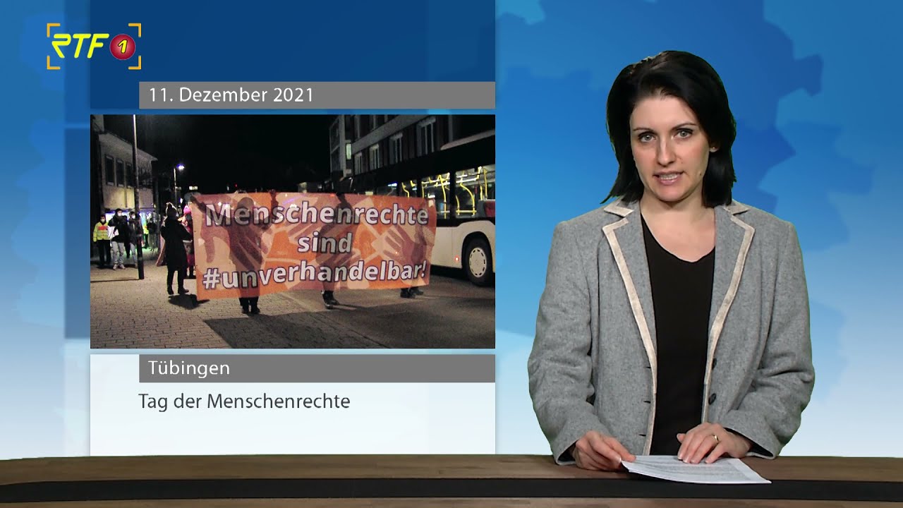 Demonstration für Menschenrechte in Tübingen